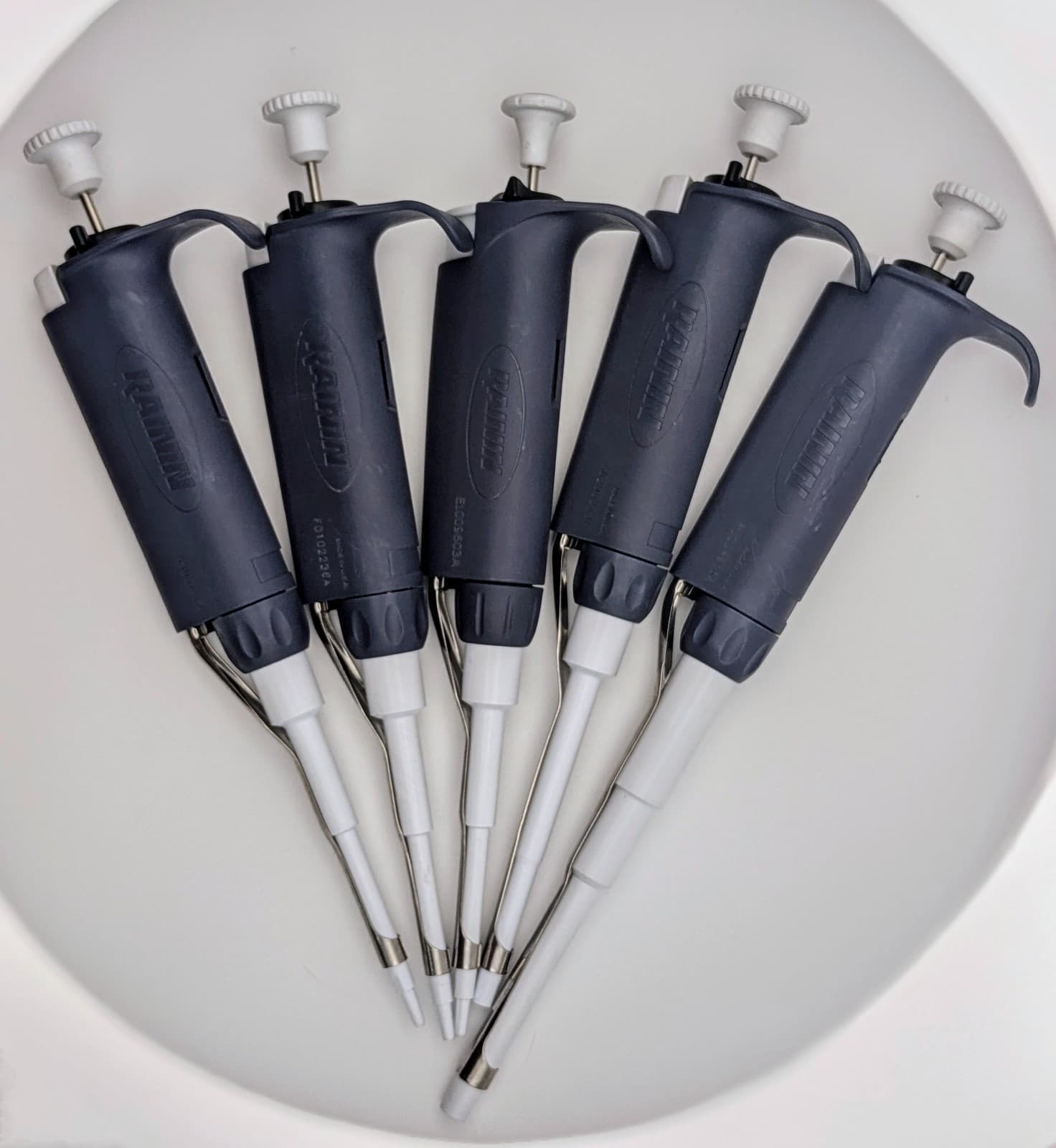 Rainin LTS Pipette Set | 2uL, 10uL, 20uL, 200uL, 1000uL | Cleaned and Calibrated