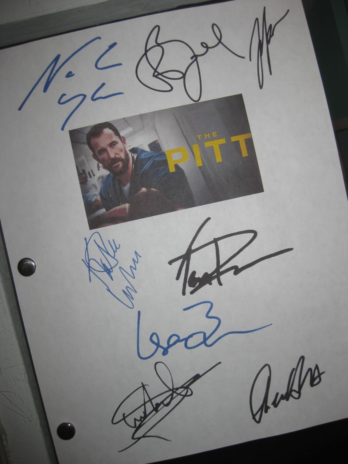 The Pitt Signed Pilot TV Script x8 Noah Wyle Patrick Ball Shawn Hatosy reprint R
