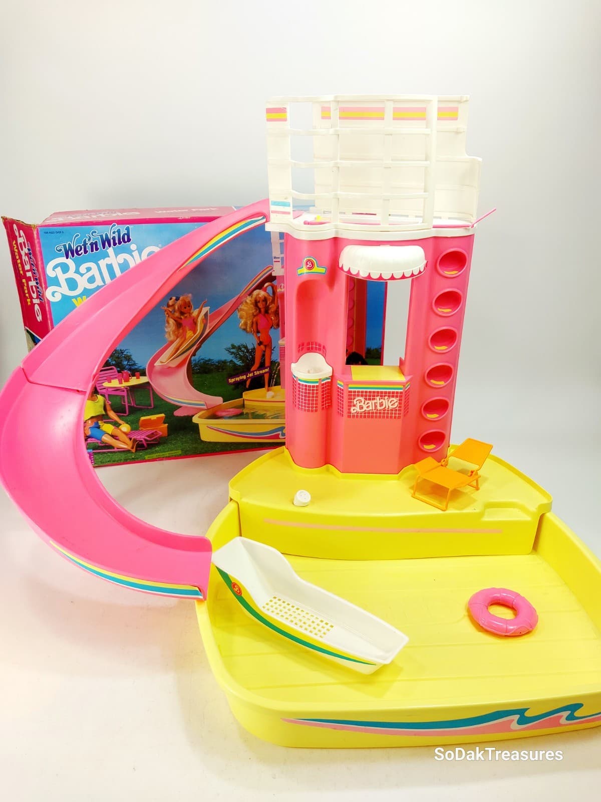 Vintage Barbie Wet N Wild Water Park Playset Original Box Complete Set 1989