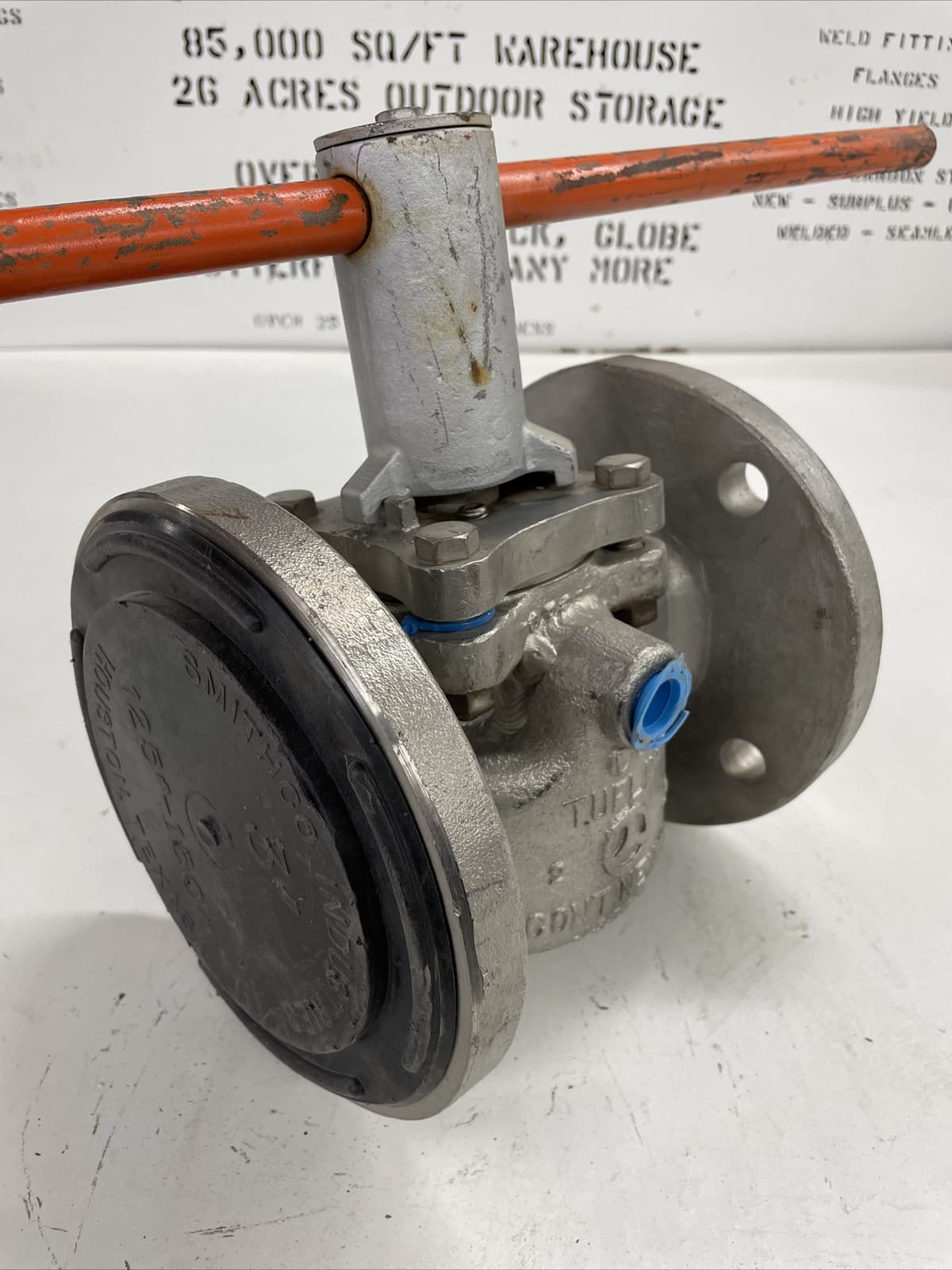 TUFLINE 067FJ Stainless Fully Jacketed Sleeved Plug Valve 3"x2”x3" Flanged CL150