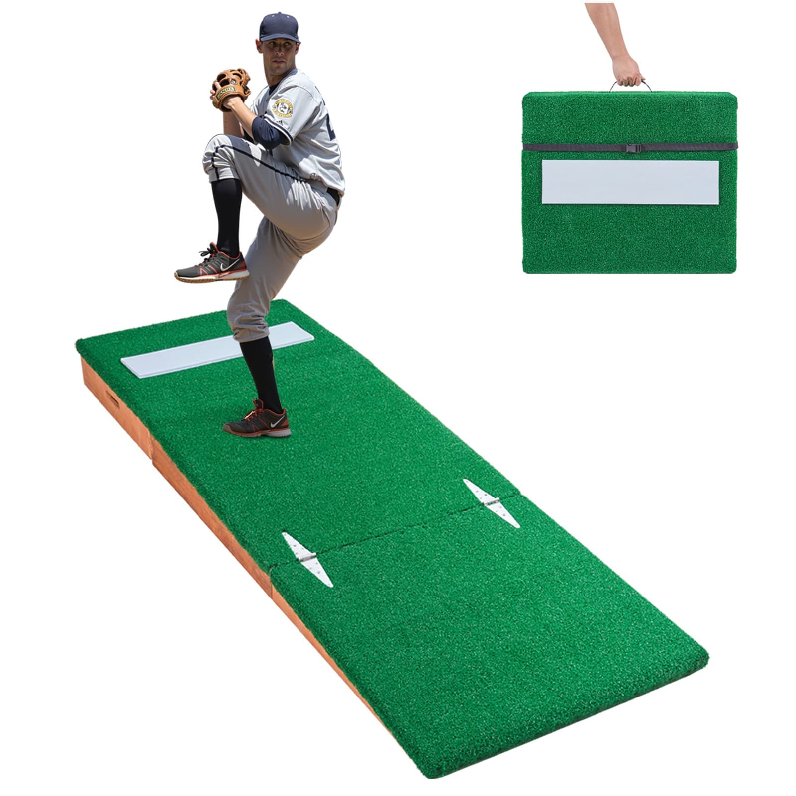 Uimoso 85-inch Portable Pitching Mound for Baseball and Softball Training