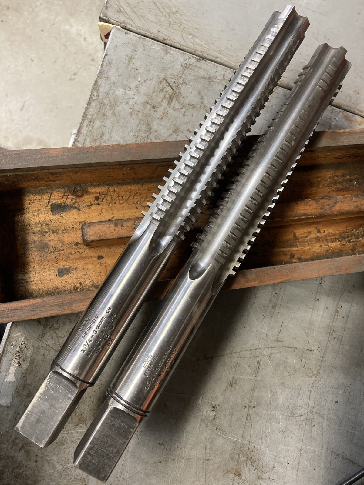 GTD 1-3/4” - 3 Square Thread LH 2pc Tap Set Greenfield Tap Die USA