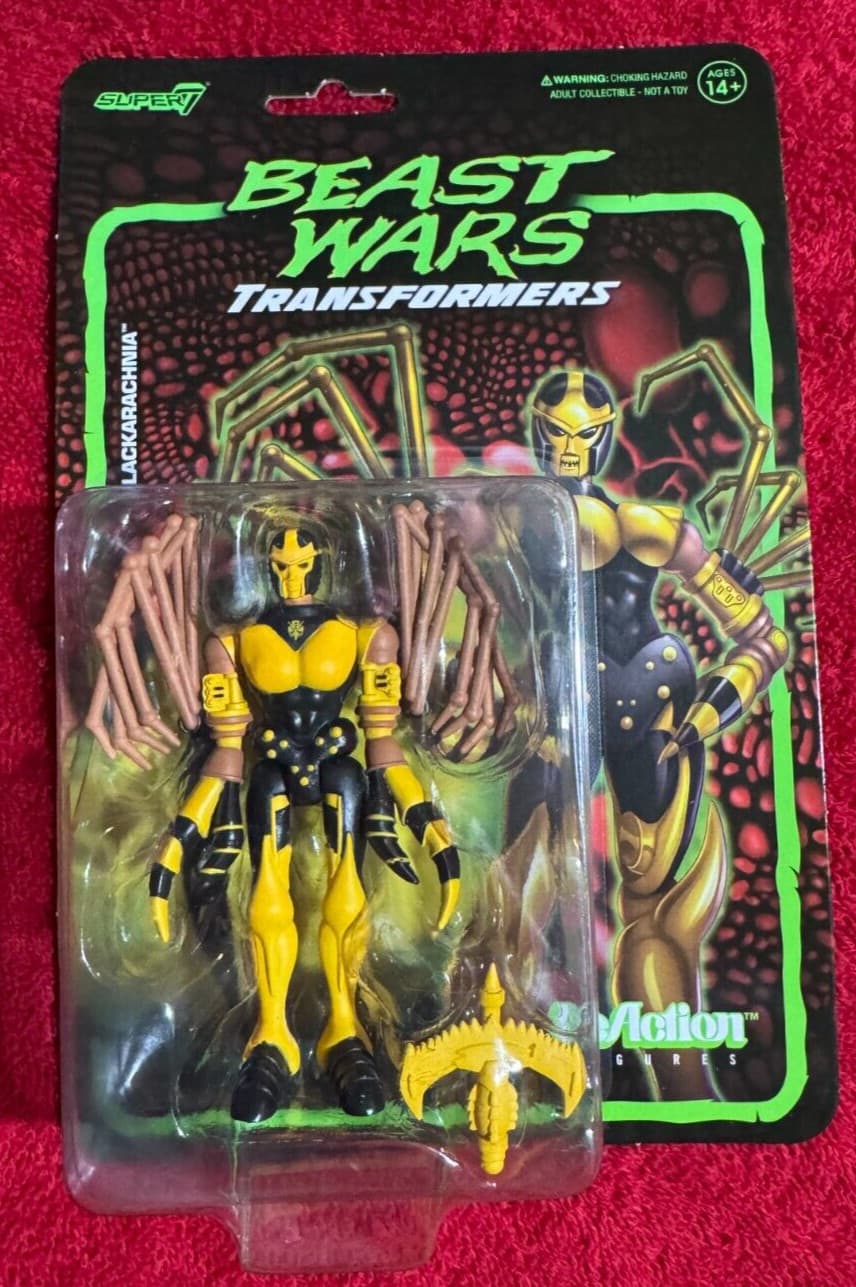 Blackarachnia Action Figure ~ Transformers ~ Wave 7 Beast Wars ~ NEW on CARD