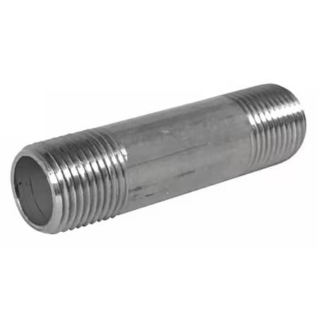 1/4" Mnpt X 4-1/2" Tbe Stainless Steel Pipe Nipple Sch 40, T6bnb08