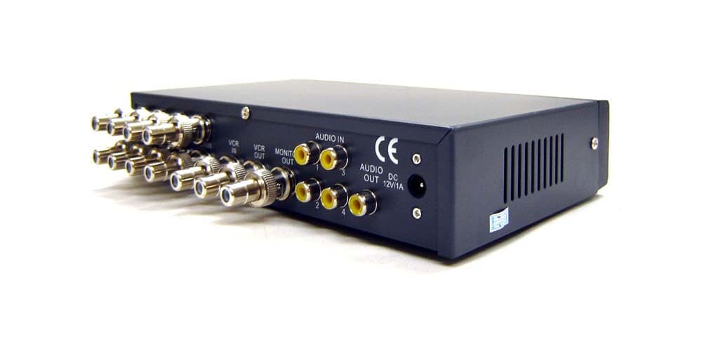 8-Channel Multi-View Composite BNC RCA Video Processor With Audio Support