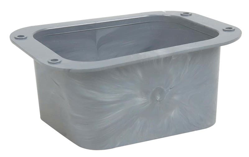 Amerimax 85051 Gray Plastic C Style Outlet 2 H x 3 W x 3 L in.