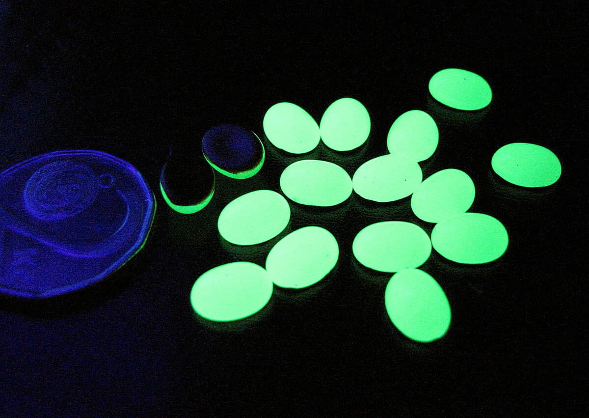 URANIUM Yellow Opal flat back Oval cabochon 6*8mm (10 pcs)