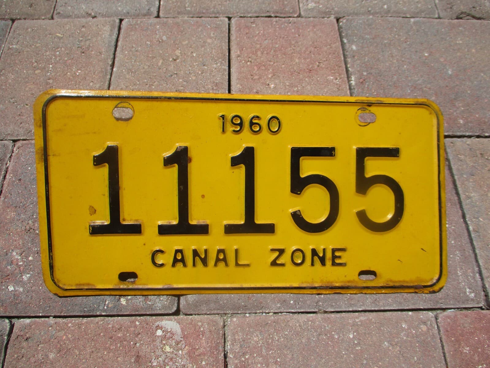 Canal Zone 1960 license plate # 11155