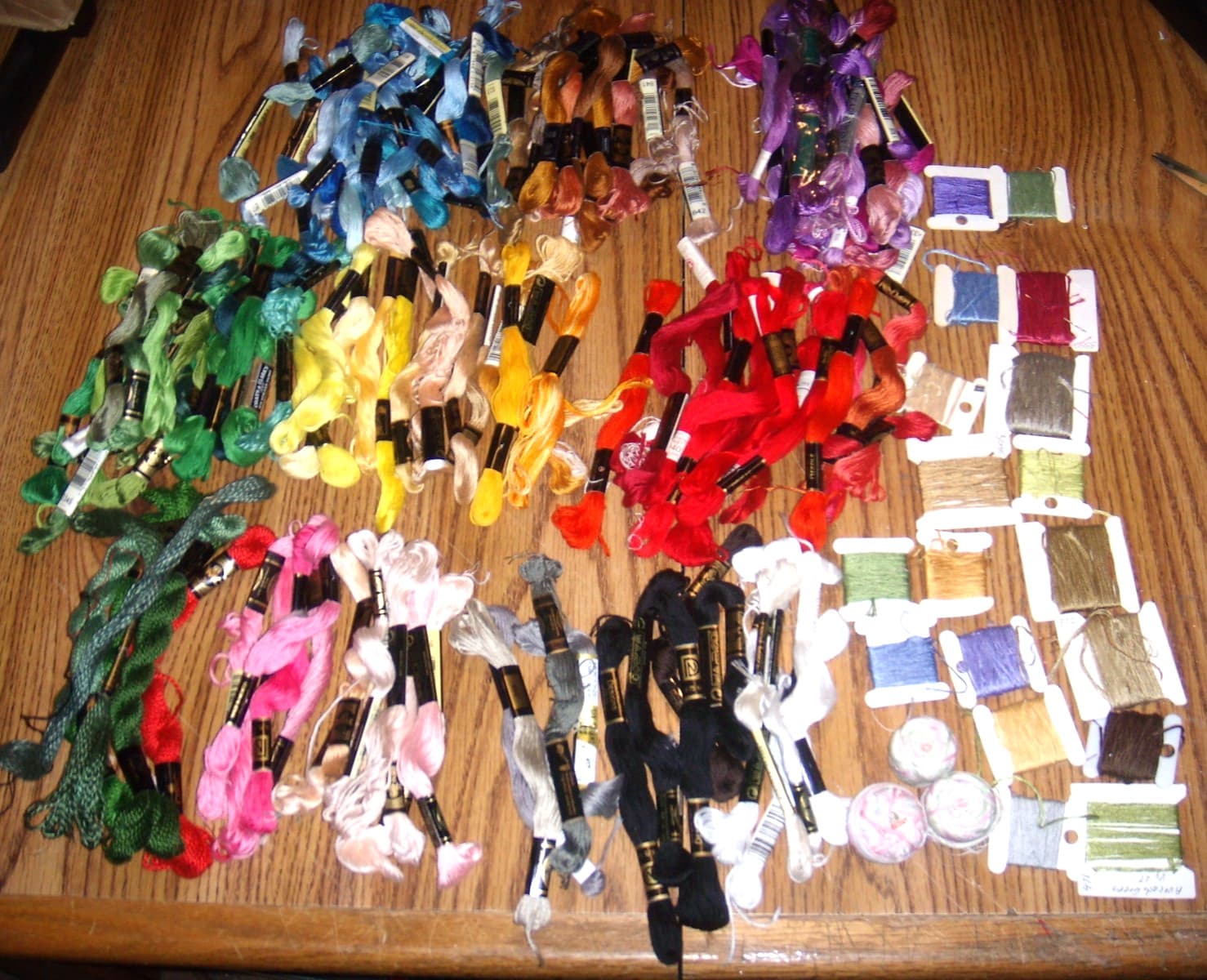 Large 163 DMC Lot Skeins Embroidery Floss Thread Needlepo 100% COTTON 8.7 Yards