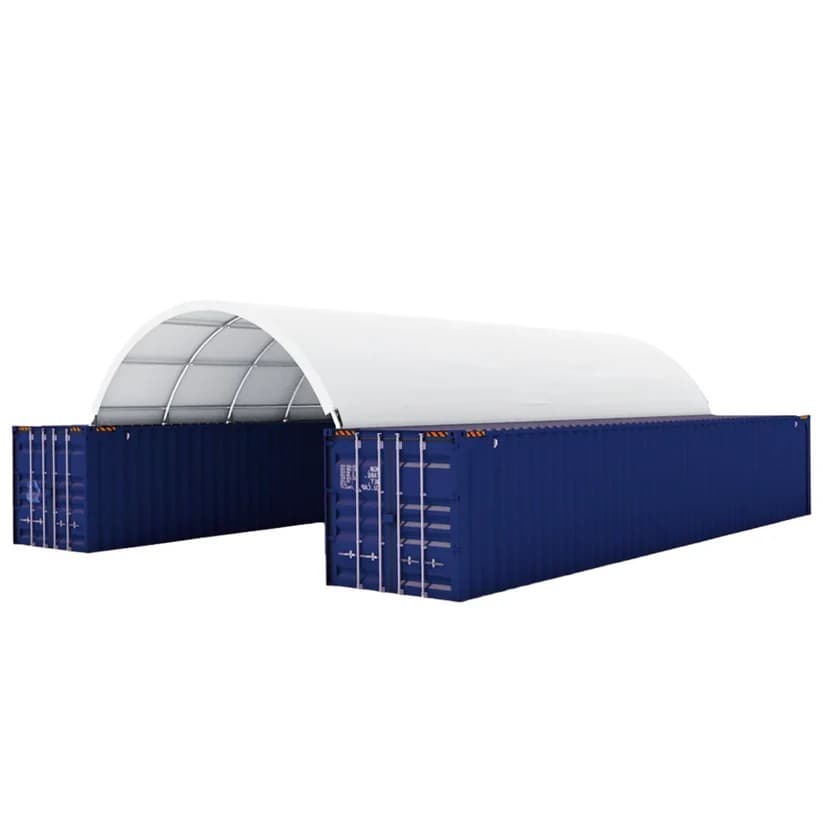 20x40FT Container Shelter Canopy Building | 11OZ PE | Easy Install Value Pack