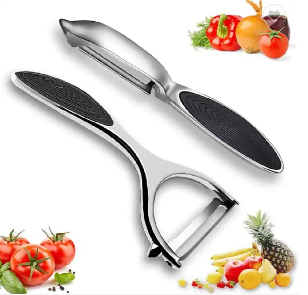 2-Pack Stainless Steel Vegetable & Fruit Peeler – Non-Slip Handle Potato Peeler