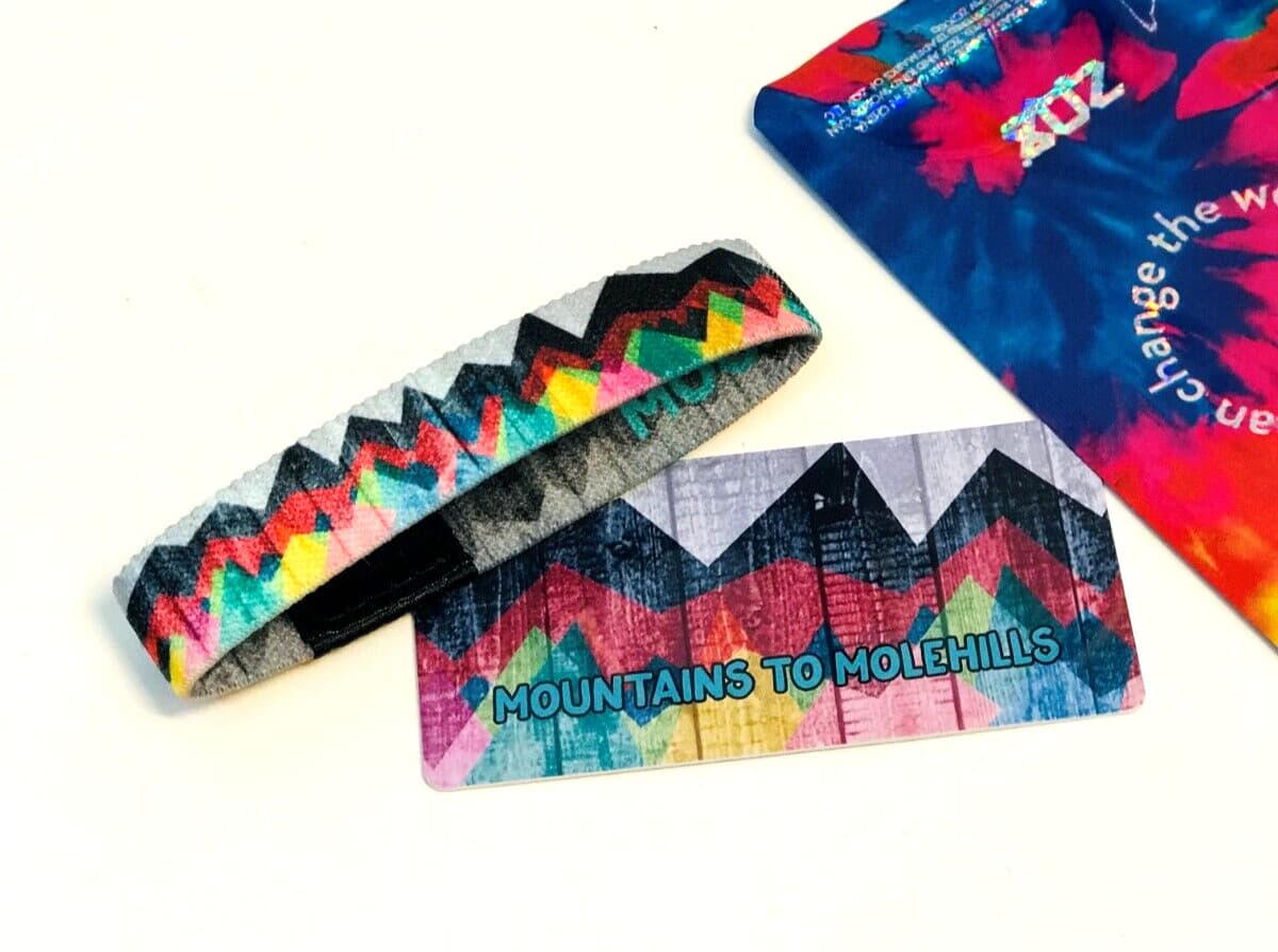 ZOX **MOUNTAINS TO MOLEHILLS** Silver Single Mystery Small Wristband w/Card NIP
