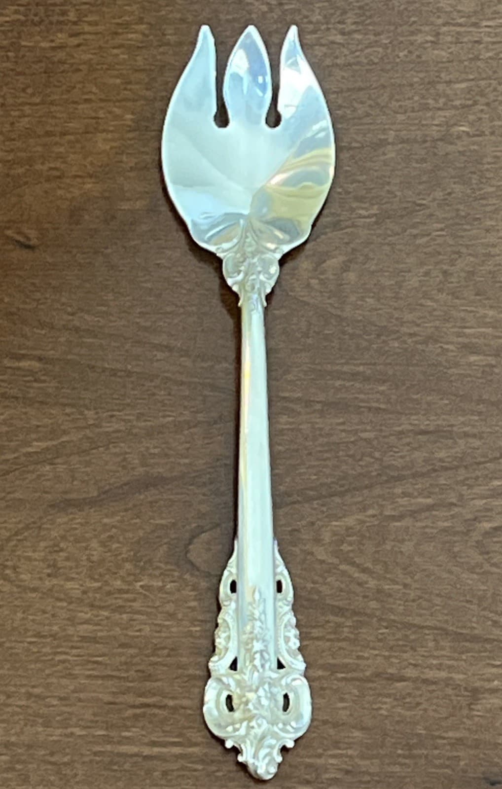 WALLACE GRANDE BAROQUE STERLING SILVER ICE CREAM SPOON FORK SPORK