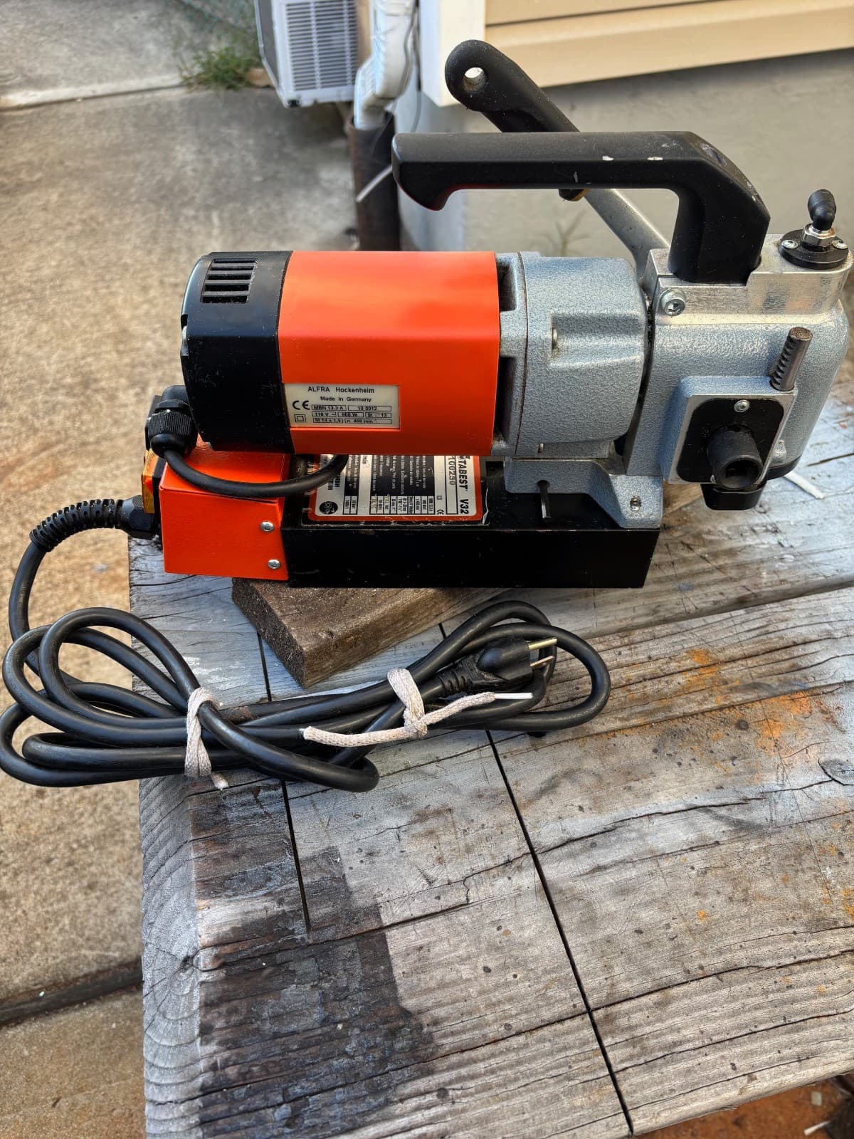 Magnetic Drill - Alfra Rotabest V32 Low Profile Magnetic Drilling Mach. 110V