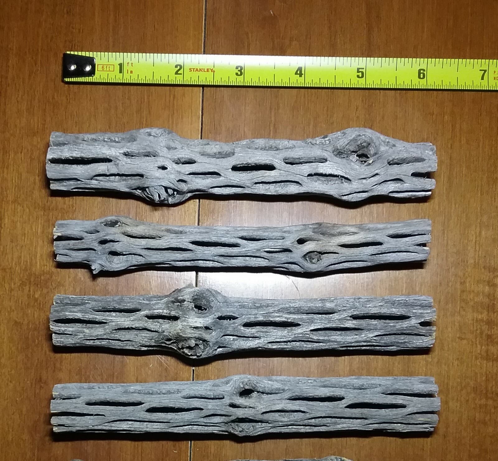 4 pieces 6" inch CHOLLA Wood Cactus | Organic, Untreated | Shrimp, Fish Aquarium