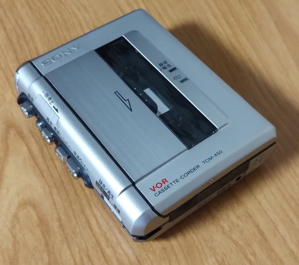 SONY TCM-450 WALKMAN Cassette Tape Recorder Player Confirmed Operation Mint