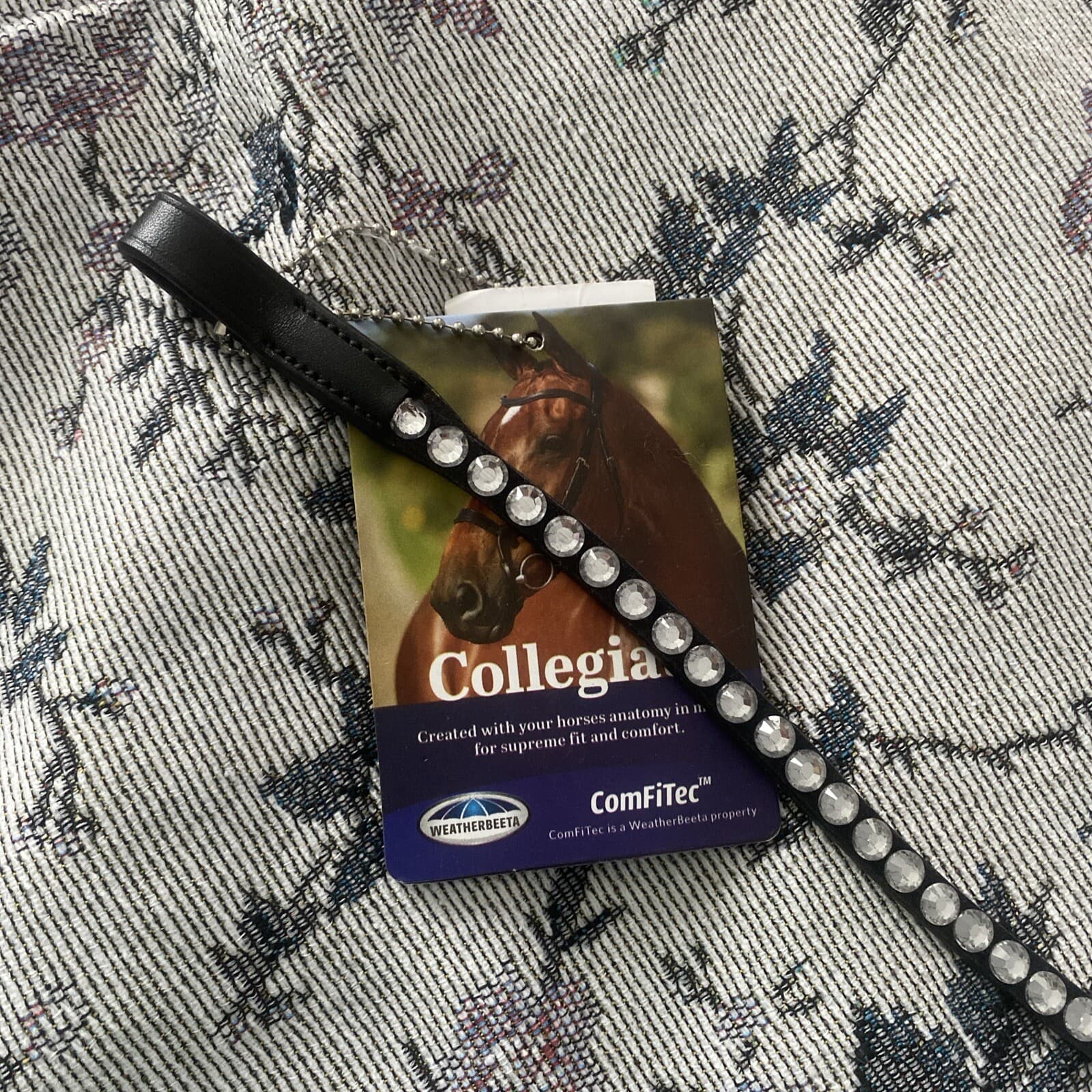 Collegiate ComFiTec Diamonte Wave Browband- Black- Full