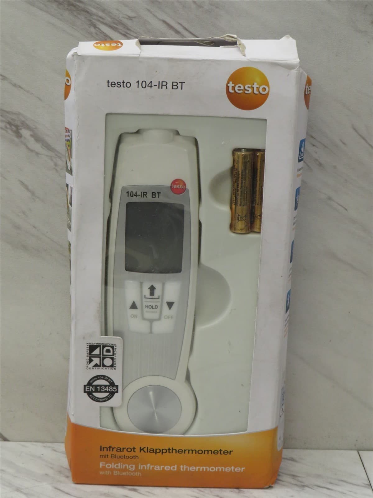 NEW Testo 104-IR Folding Infrared Thermometer with Bluetooth w/ Batteries