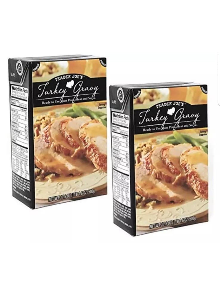 2 Packs Trader Joe's Turkey Gravy Ready to Use Just Pour Heat Serve 17.6oz