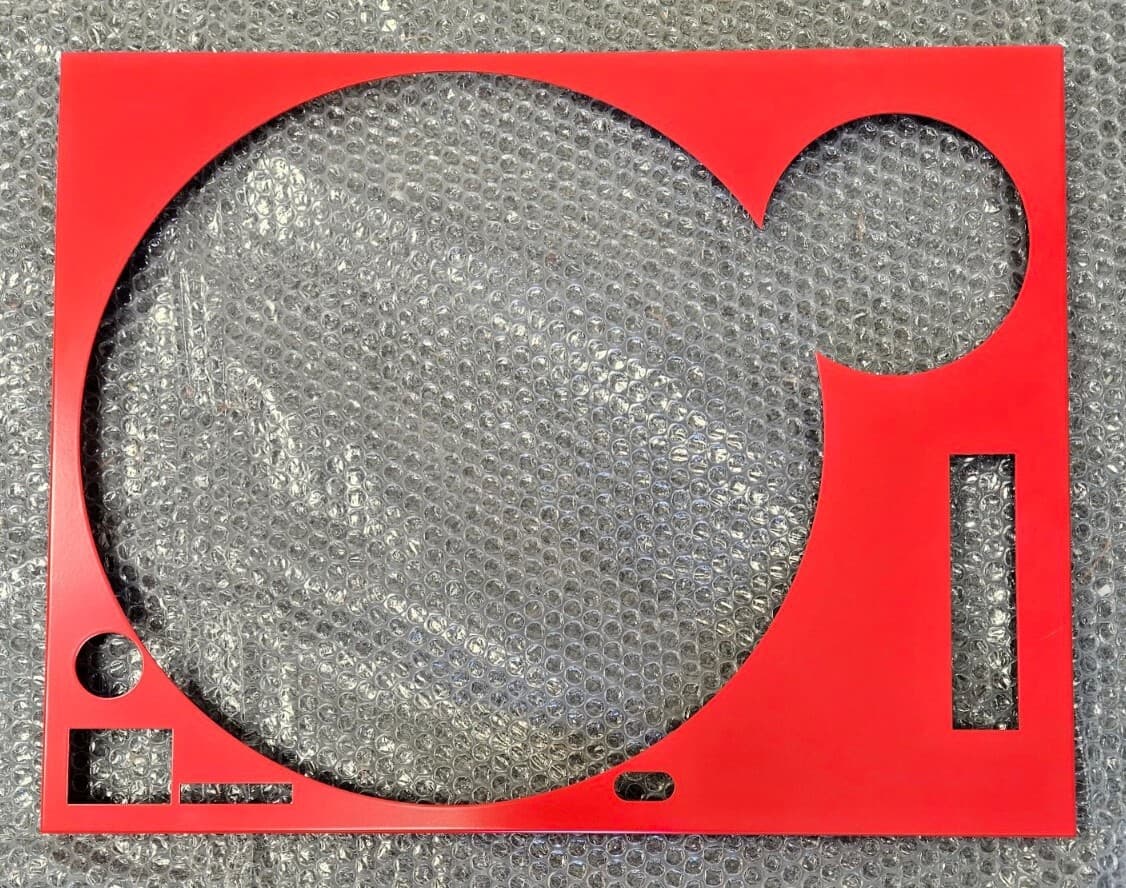 Technics RED Faceplate Cover for SL1200MK2 /SL1210MK2 Turntable