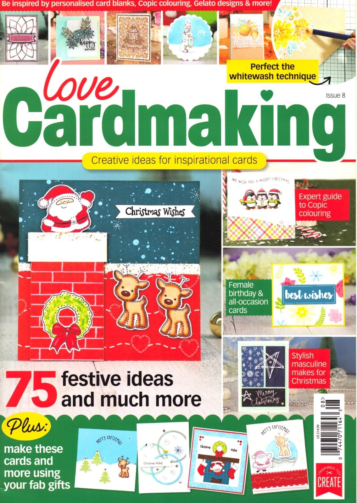 Christmas Cardmaking Magazine Issue 8 Embossing Folder Stamps and Dies