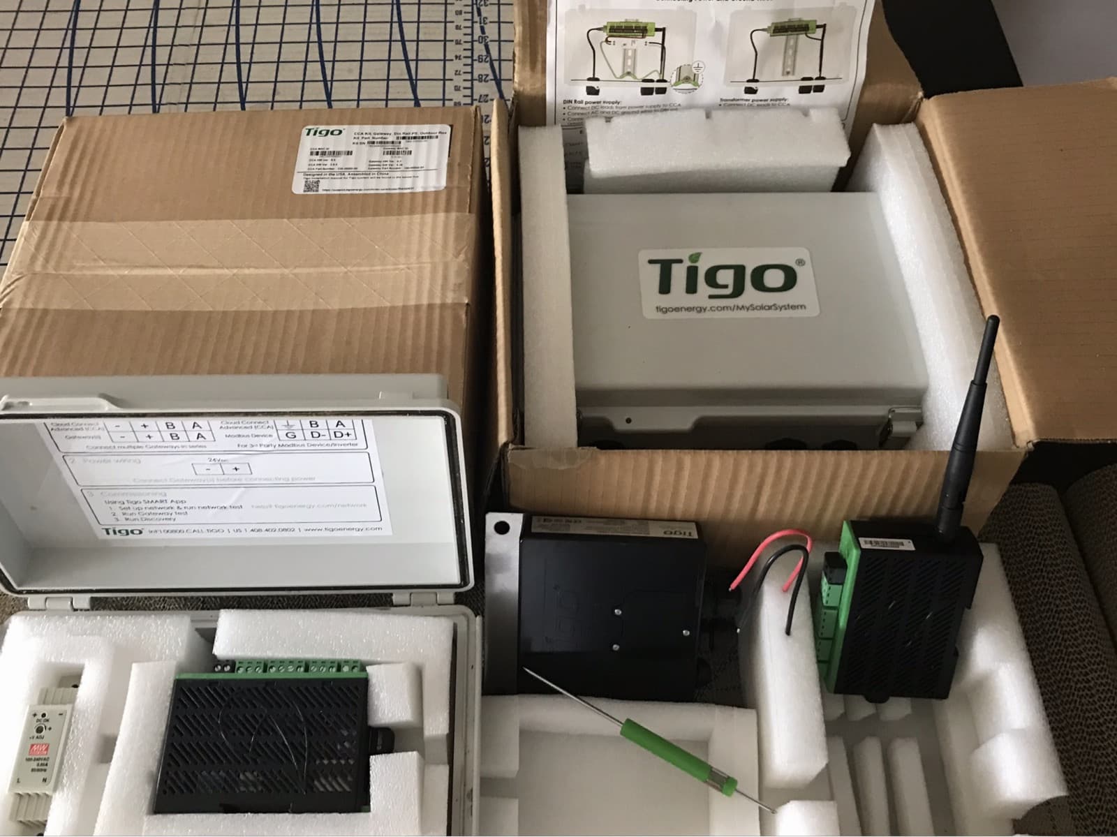 NEW Boxed TIGO ADVANCED Transmitter Combo Set CLOUD CONNECT CCA Tap Connect Read