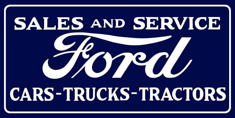 Ford Autos, Tractors Sales/Svc NEW Metal Sign 18"x36" USA STEEL XL Size 8 lbs