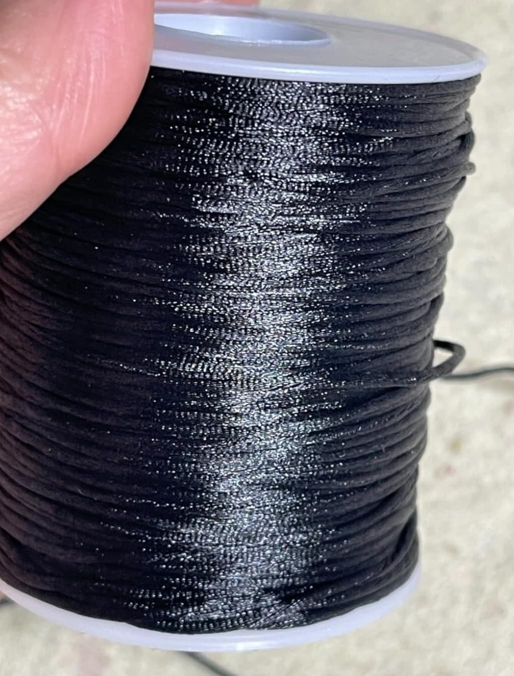 Black Nylon String Cord 1MM 100 Yards Black Twine, Bracelet String for Bracelet