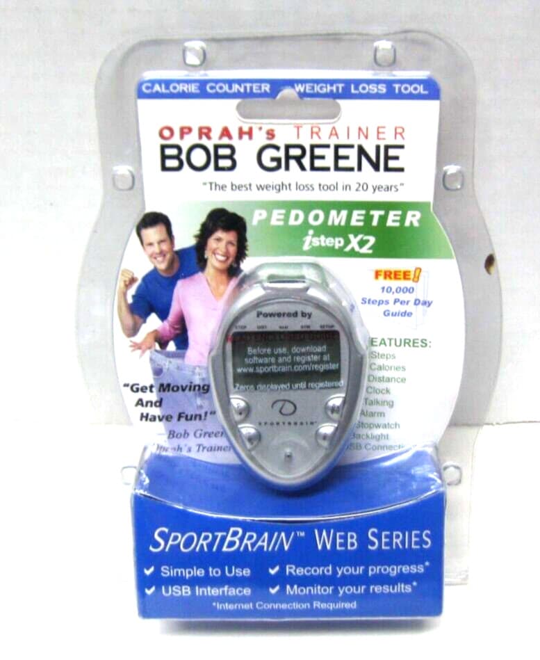 Sportbrain istep X2 Pedometer Bob Greene Weight Loss Exercise Physical Fitness