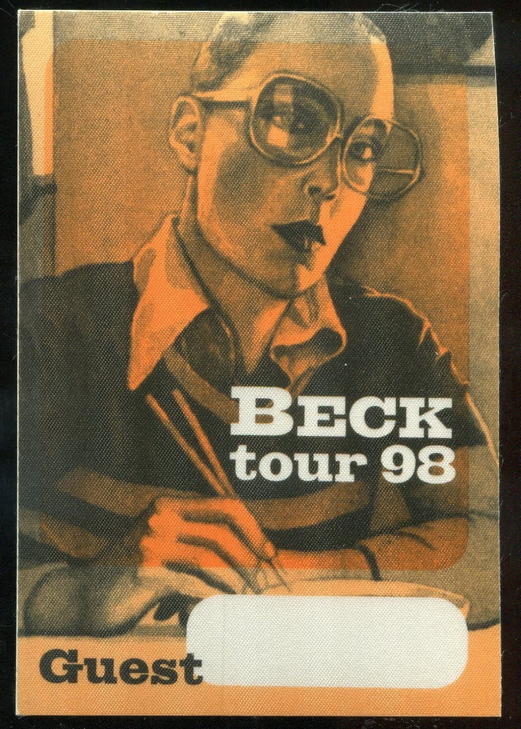 Vintage 1998 Beck Concert Backstage Pass Guest