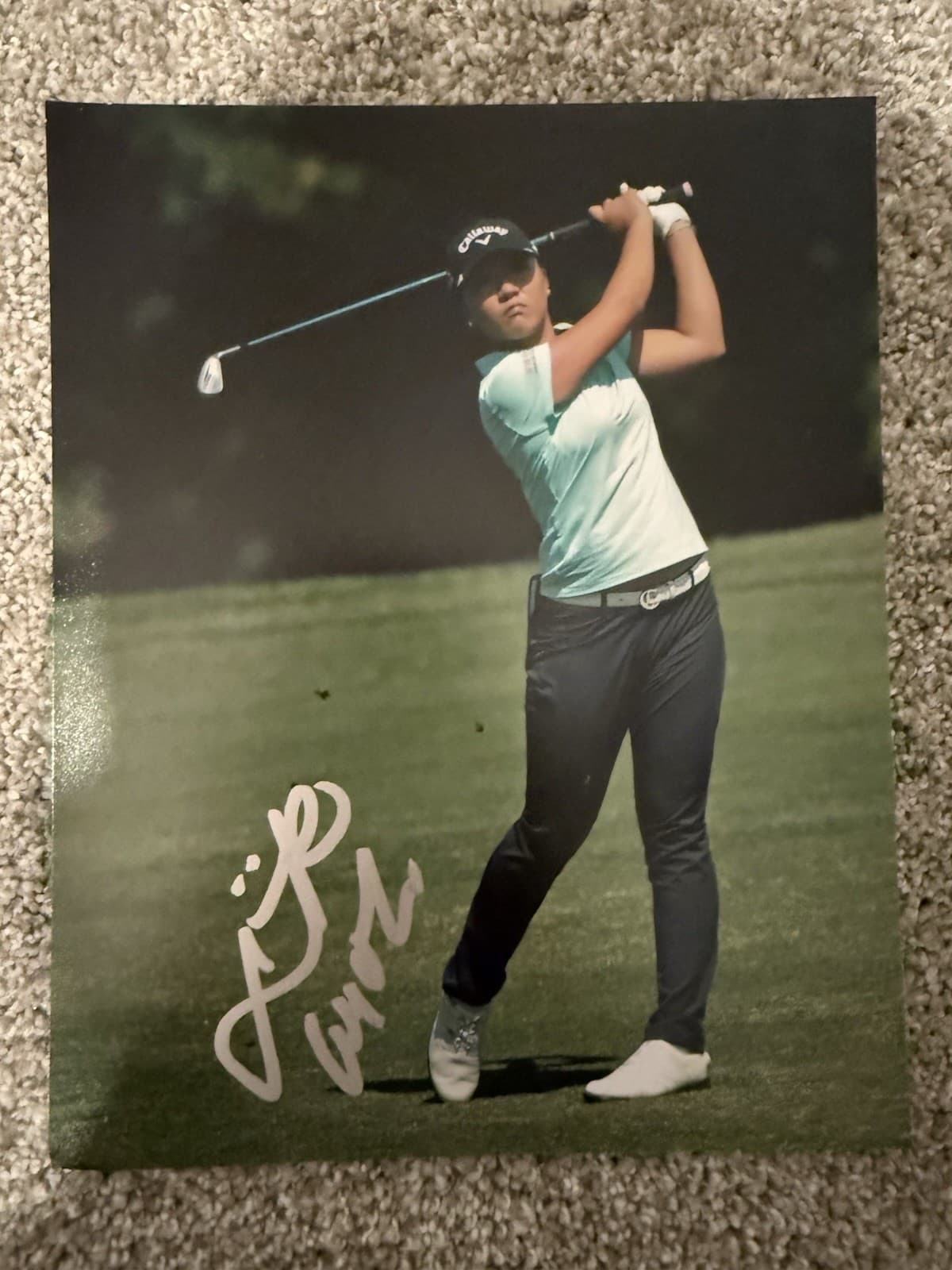 Lydia Ko Signed 8x10 W/COA LPGA