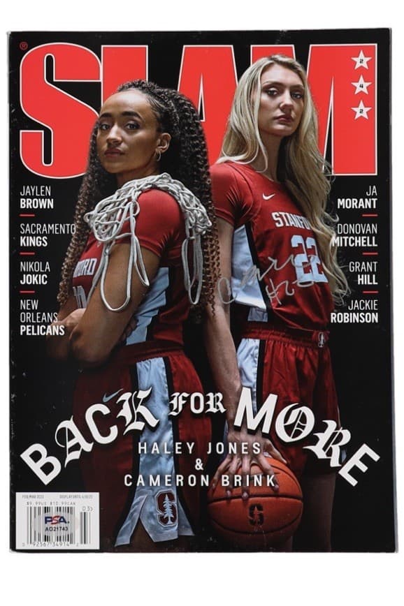 CAMERON BRINK 2023 Slam Magazine WNBA LA Sparks Signed & Authenticated by PSA
