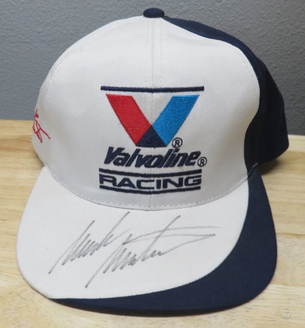 Mark Martin Valvoline Racing Signed Autographed Hat Vintage INKO Snapback #6