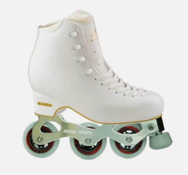 Edea Wave + Snow White + Speed wheels - INLINE Figure Skating Skates