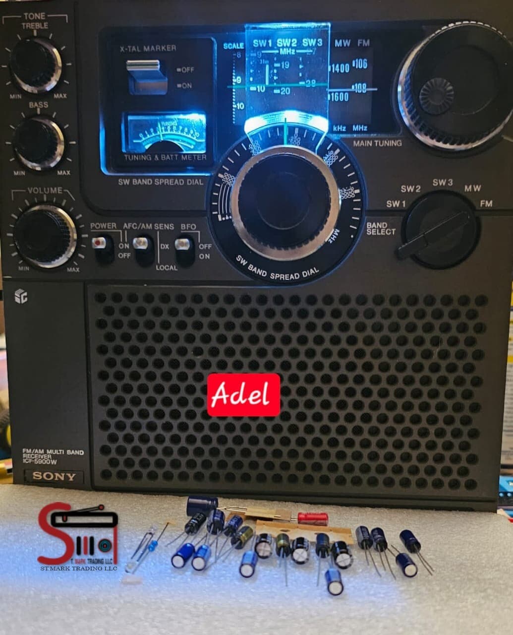 Sony ICF-5900W Repair & Upgrade Kit 22 PCs Made In Japan + Service Manual & LEDs