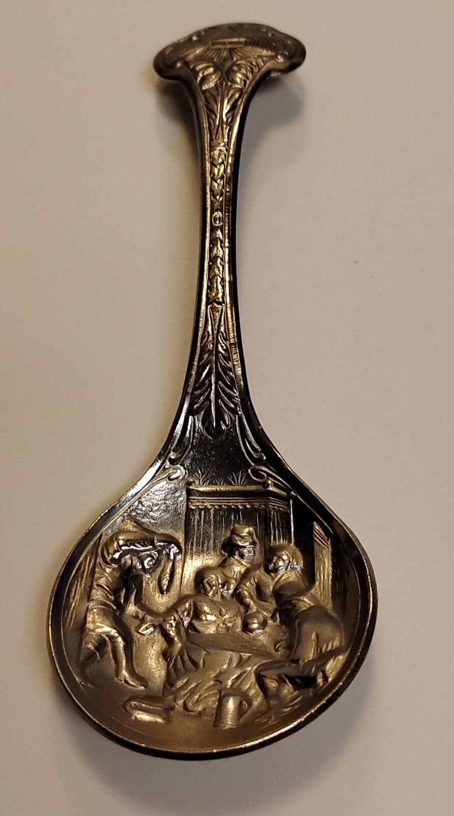 Vintage 1930's Dutch Silver Plated Sugar Collector Spoon