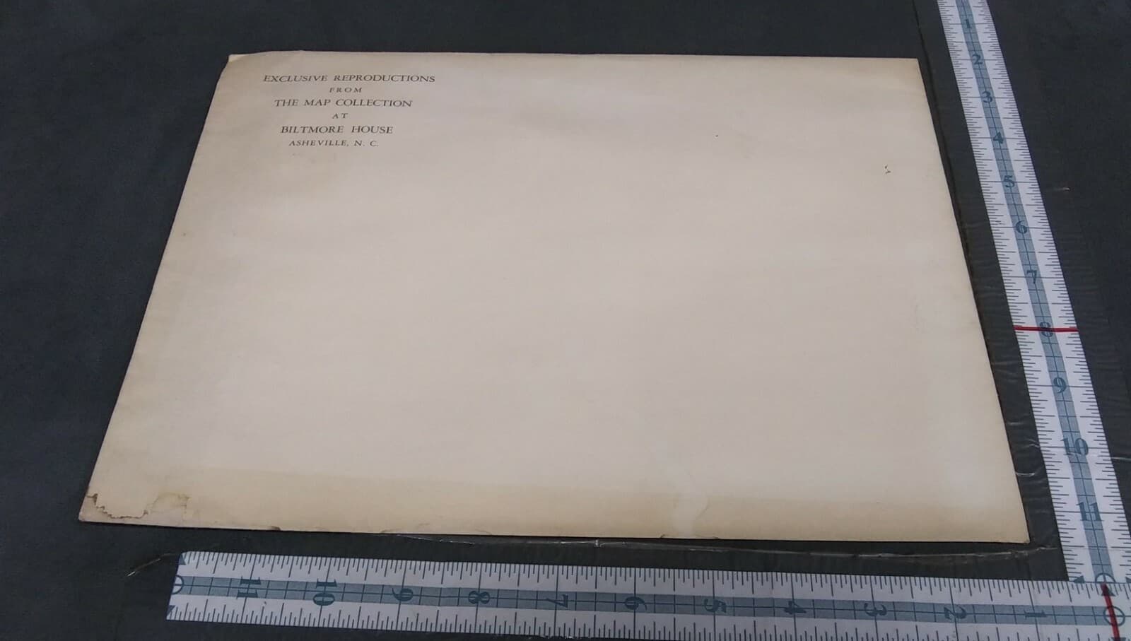 Exclusive Reproductions Map Collection Biltmore House Historical NC