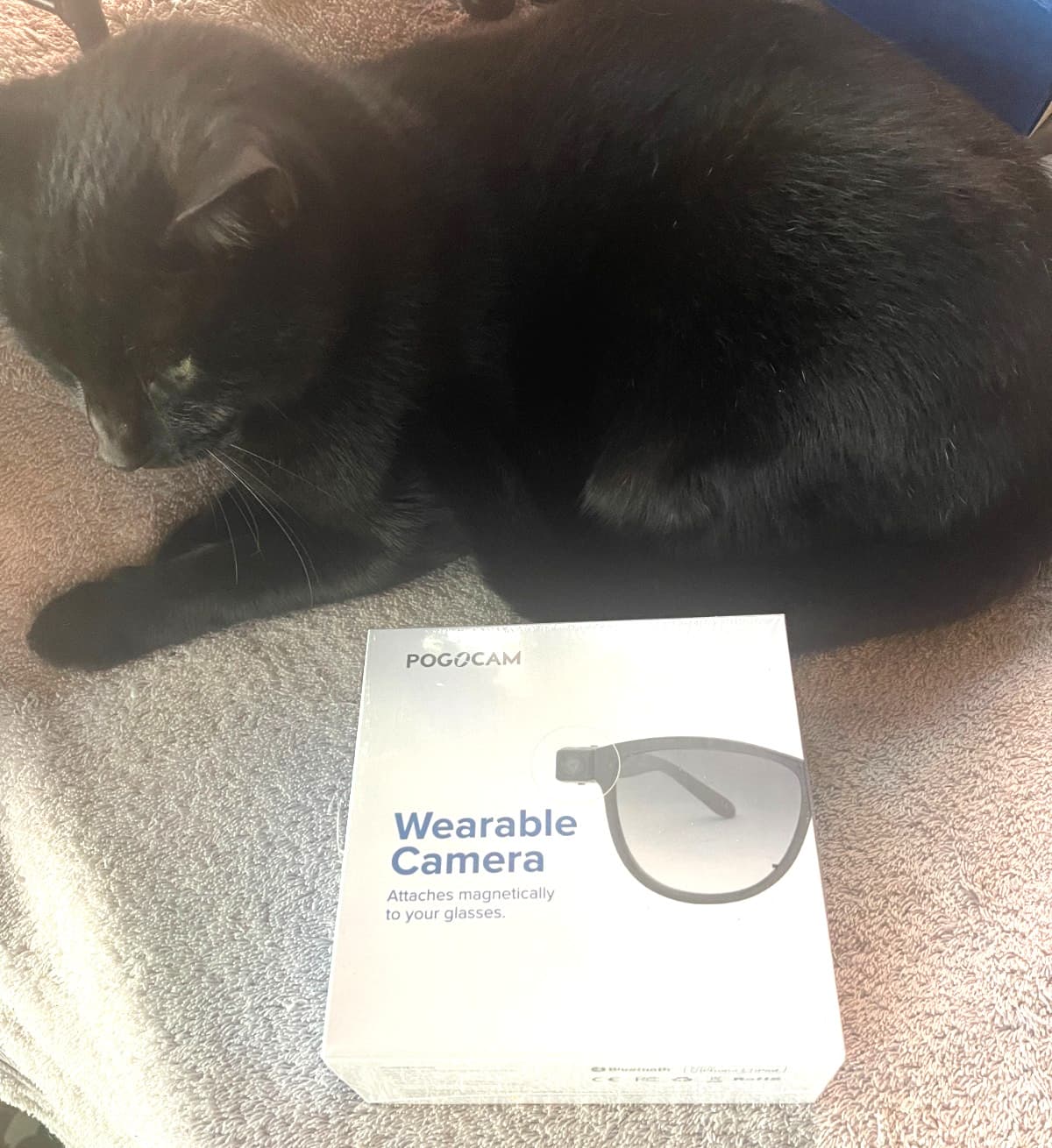 Pogocam Wearable Camera - Photo & HD Video. Attaches Magnetically to Glasses.