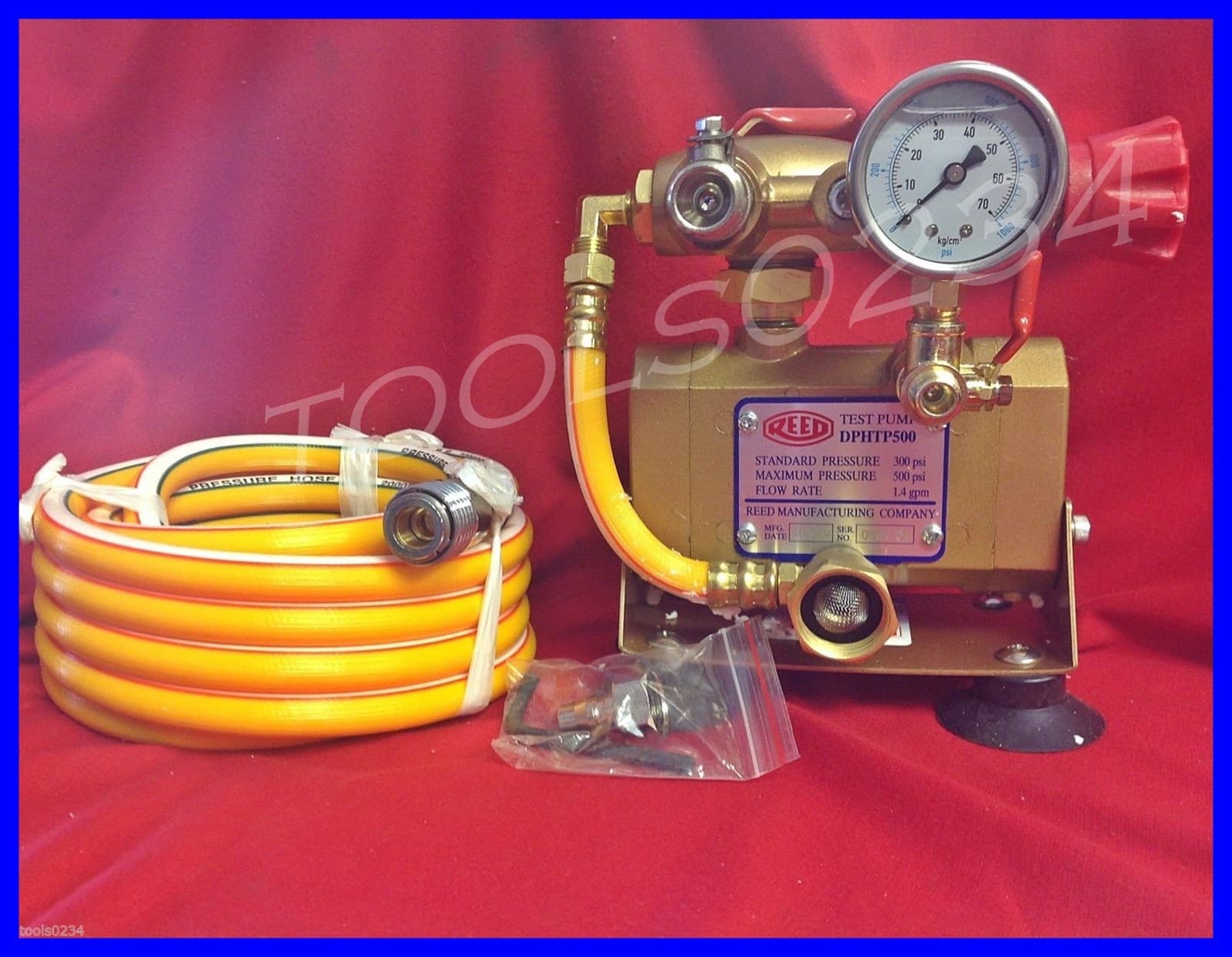 Reed DPHTP500 Drill Powered Hydrostatic Test Pump 500 PSI 1.3GPM 08177