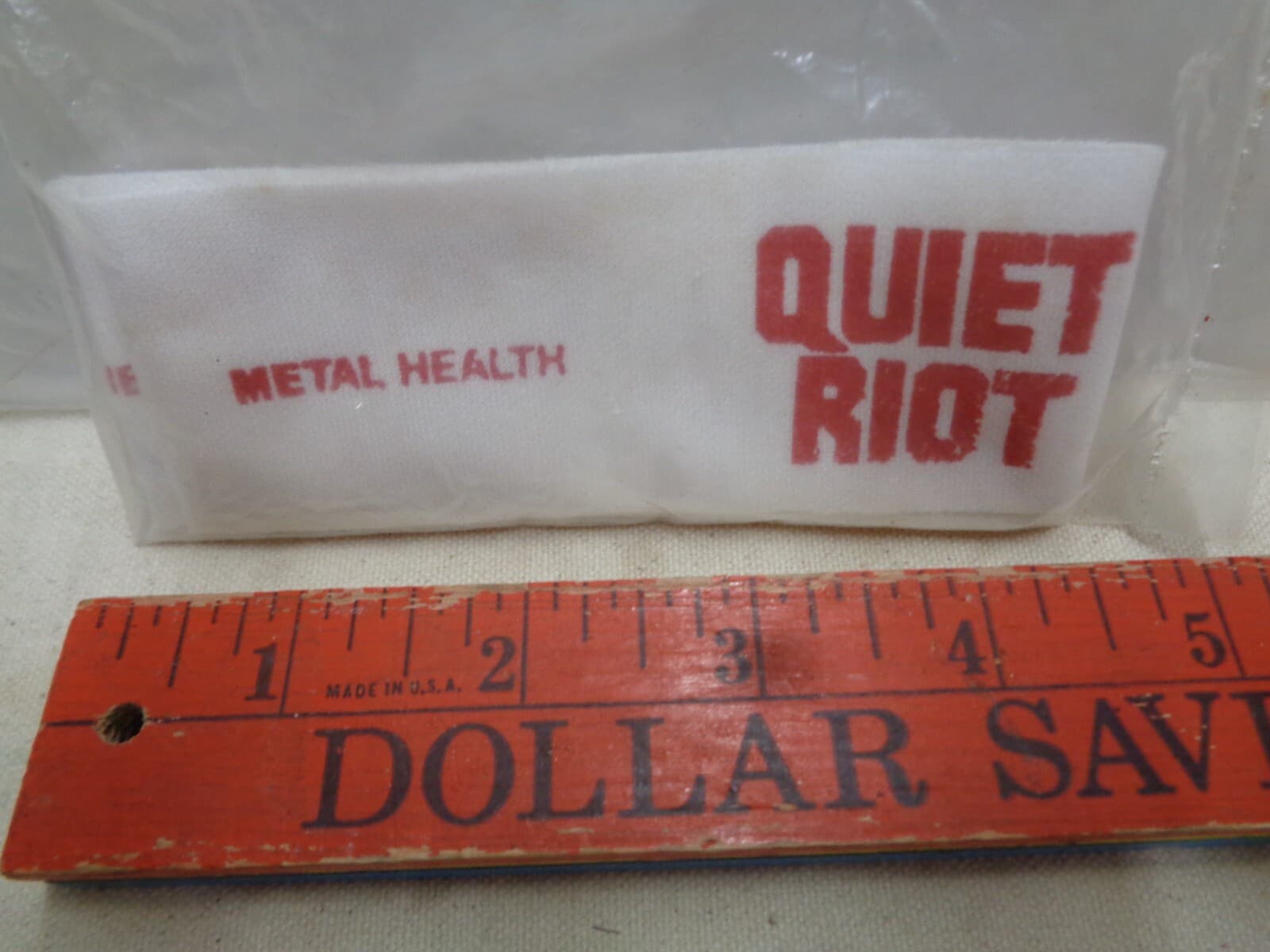 1983 Quiet Riot Mental Health headband from concert or fan club Vintage Metal