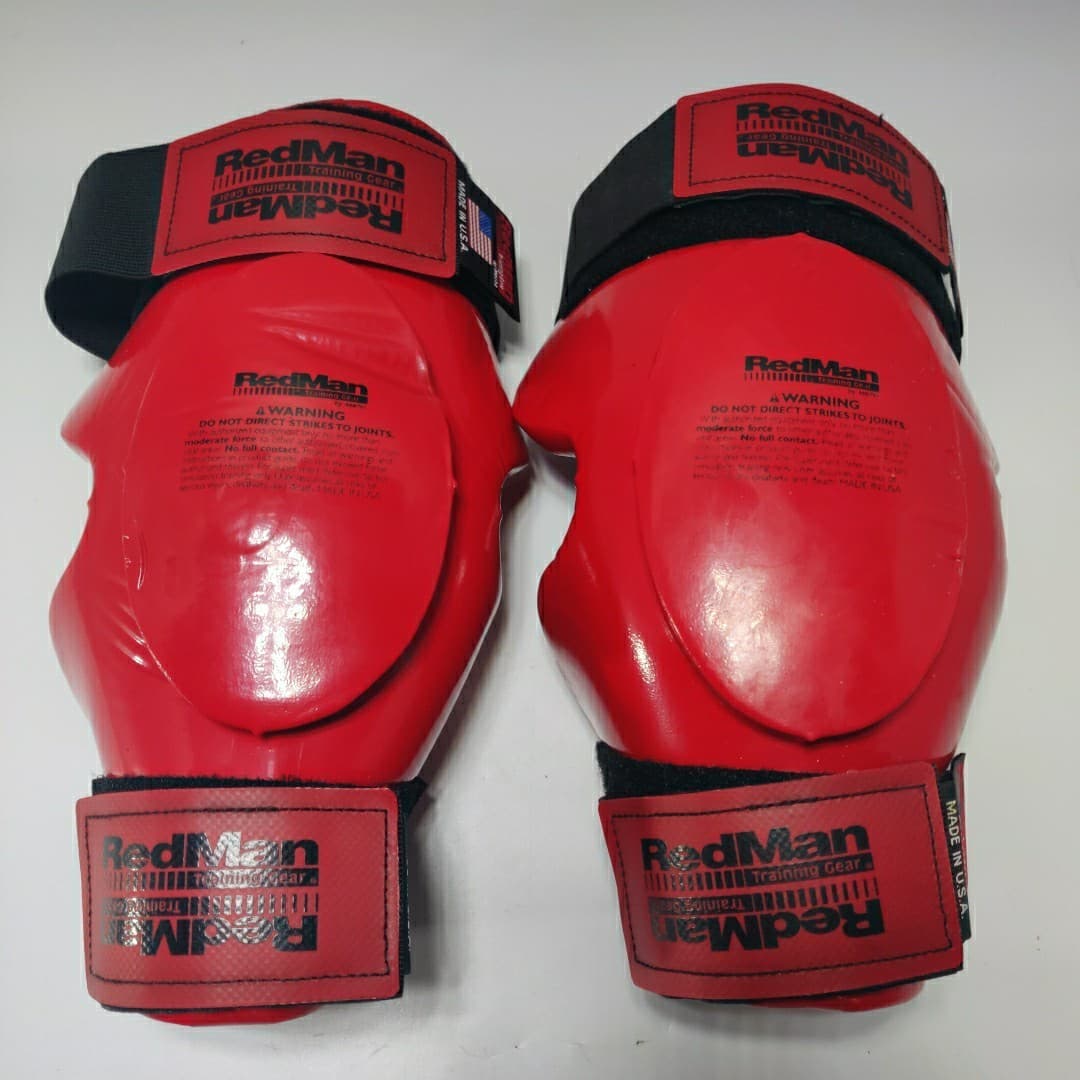 One Pair Macho RedMan Knee And/Or Elbow Pads Guards Boxing MMA Red Small/Medium