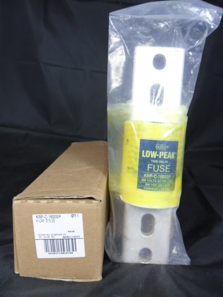 New Bussmann Bussman KRPC KRP C 1600SP 1600 Amp Fuse Class L 600V Low Peak NIB