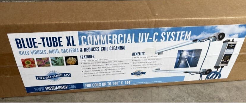 Fresh-Aire UV Blue-Tube Single Lamp 32" Commercial TUVC-TRS-232S-HO-BTXL System