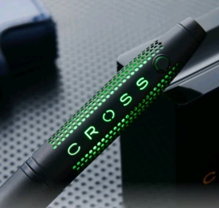 A.T. CROSS LED BALLPOINT PEN LUMINA MATTE BLACK RED YELLOW GREEN #AT0112-28 RARE