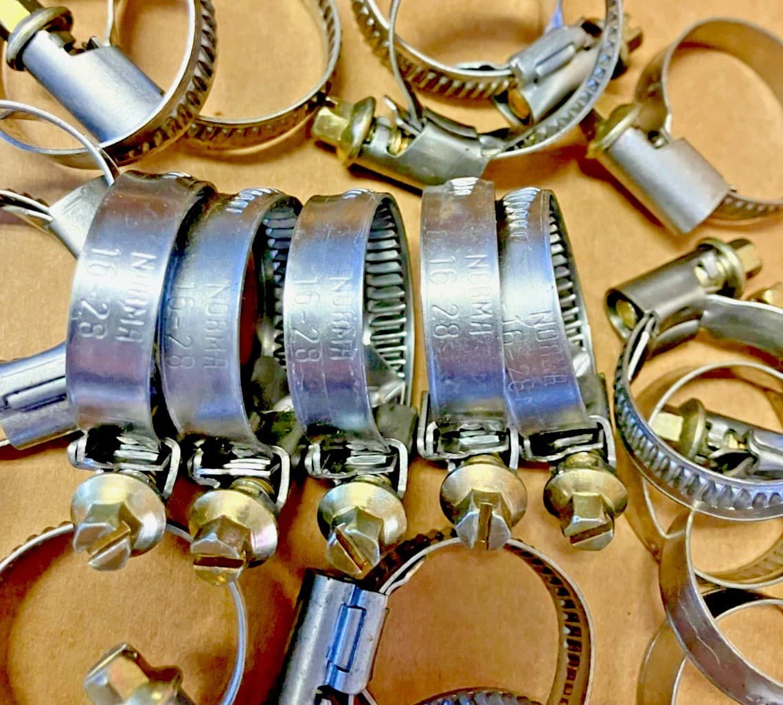 Lot of 25 PCs Norma Hose Clamp 16-28 mm Range / 9 mm Width