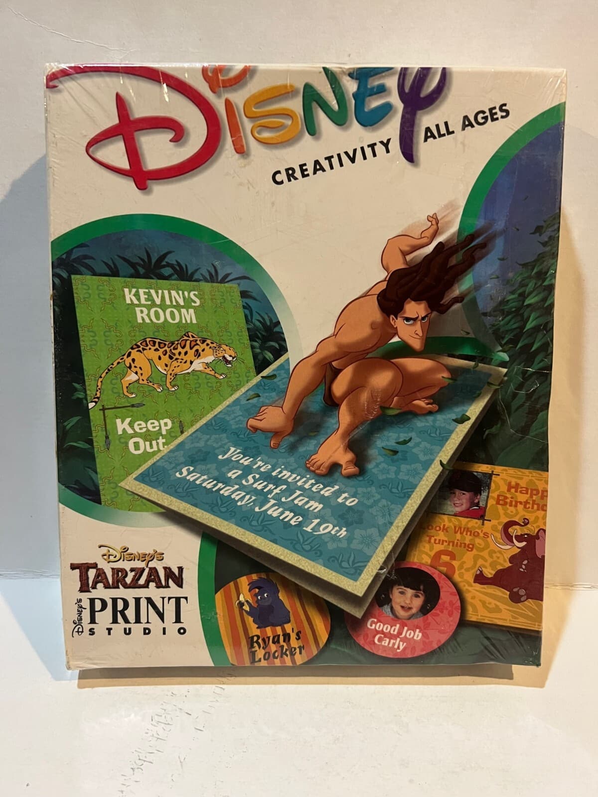 Disney's Tarzan Print Studio (PC, 1999) ORIGINAL RETAIL BOX SEALED
