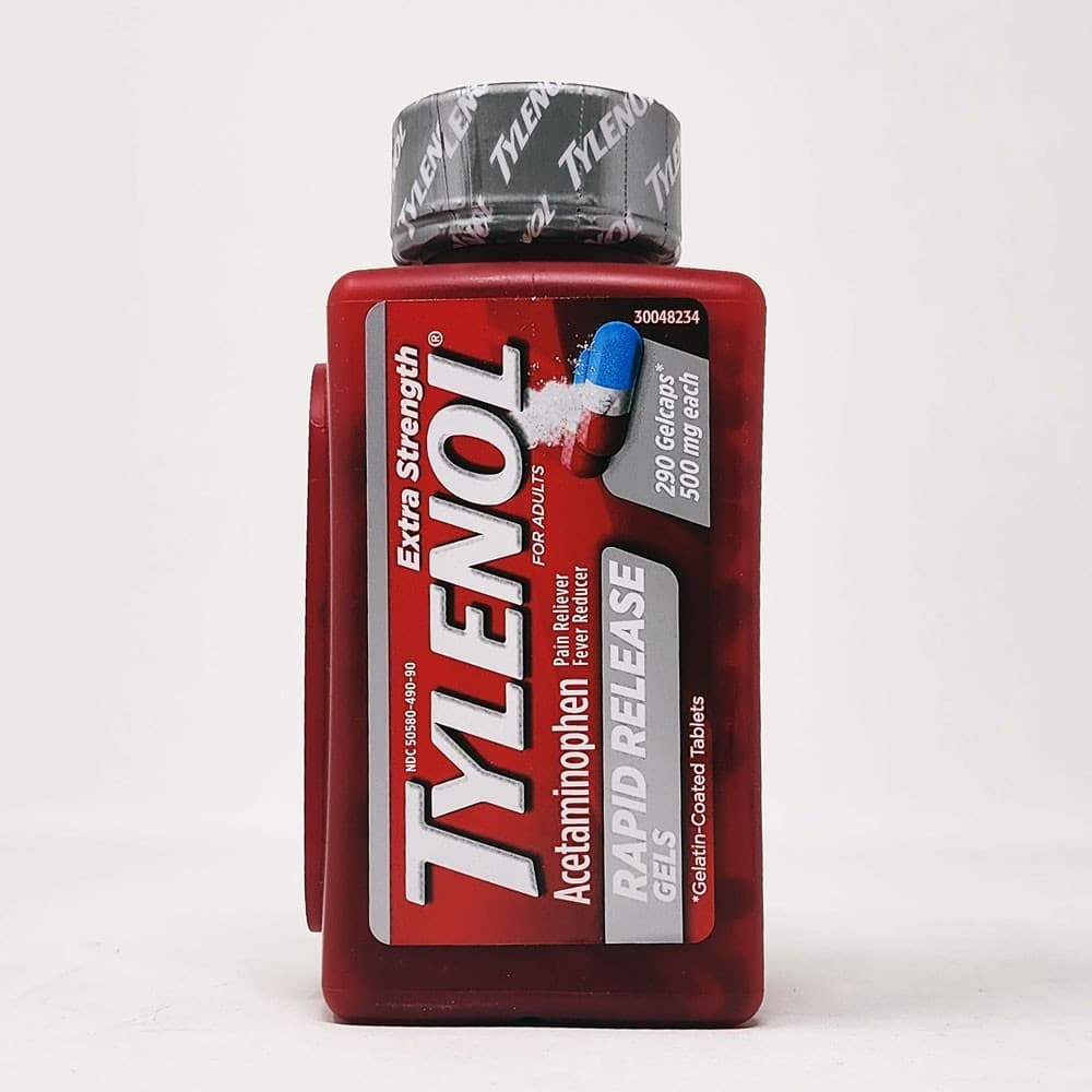 Tylenol Extra Strength Rapid Release Gels 500 mg - 290 gels Exp: 03/27