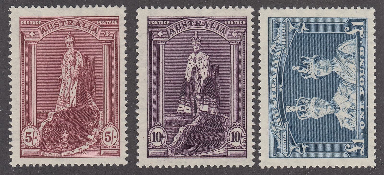 Australia #177-179 Mint Thin Papers