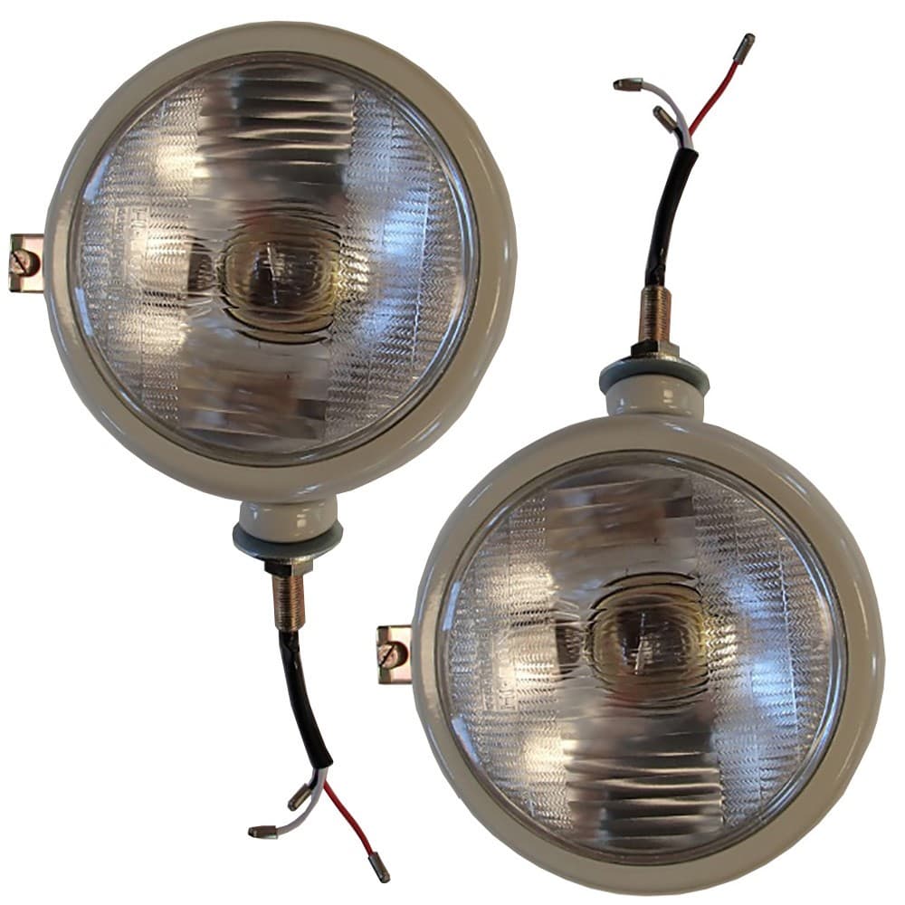 Left & Right 12 Volt Headlight Set Fits Ford 2N 8N 9N 800 600 NAA Repl 310066F