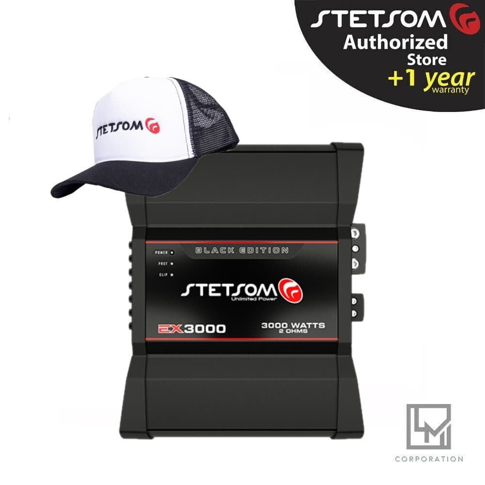 Stetsom Ex 3000 2 Ohm Black High Power Audio Amplifier Hd ex3000 3 Day Delivery
